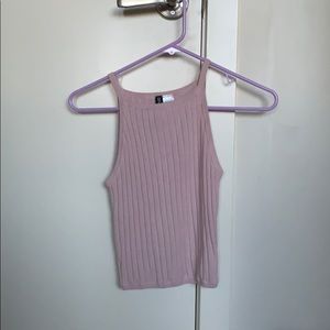 Pink Halter Tank Top